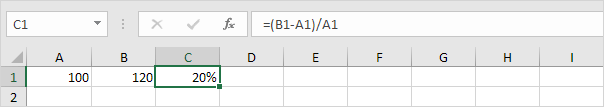 Percentage Change Percentage Change