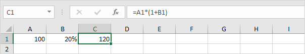 Percentage Increase Percentage Increase