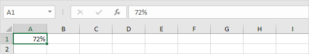 Percentage in Excel Percentage in Excel
