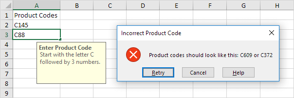 Incorrect Product Code Incorrect Product Code