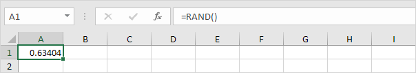 RAND function RAND function