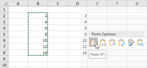 Copy/Paste Result Copy/Paste Result