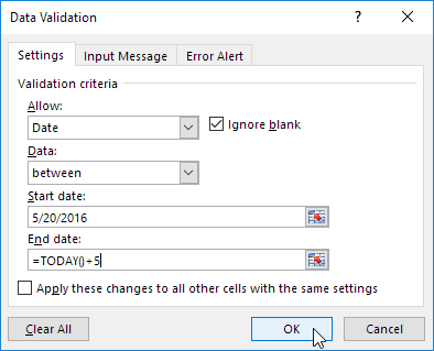 Validation Criteria Validation Criteria