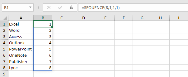 SEQUENCE function SEQUENCE function