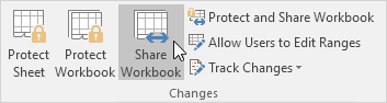 Click Share Workbook Click Share Workbook
