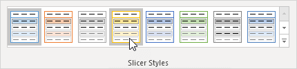 Change Slicer Style Change Slicer Style