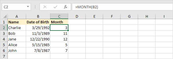 Sort Dates by Month (Before) Sort Dates by Month (Before)