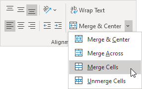 Merge Cells Merge Cells