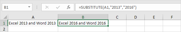 SUBSTITUTE function in Excel SUBSTITUTE function in Excel