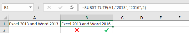 Substitute Second Occurrence Substitute Second Occurrence