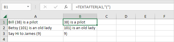 Substring After Opening Parenthesis Substring After Opening Parenthesis