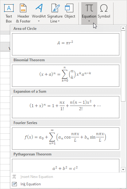 Insert Equation Insert Equation