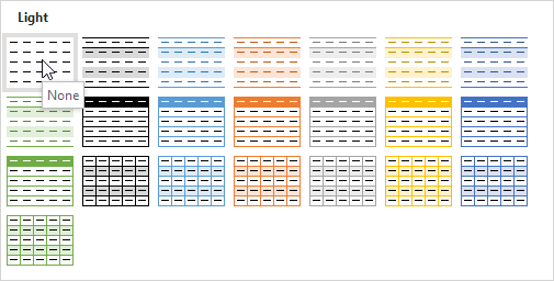 Click First Style (None) Click First Style (None)