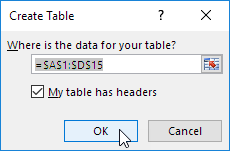Create Table Create Table
