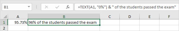 Percentage Format Percentage Format