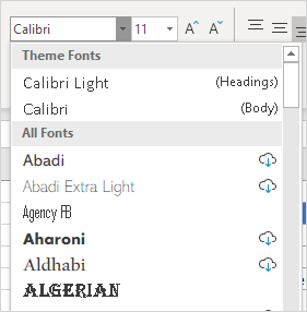 Office Theme Fonts Office Theme Fonts