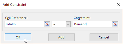 Demand Constraint Demand Constraint
