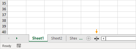 Show Worksheet Tabs Show Worksheet Tabs