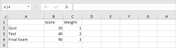 Weights Weights