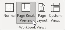 Click Page Break Preview Click Page Break Preview