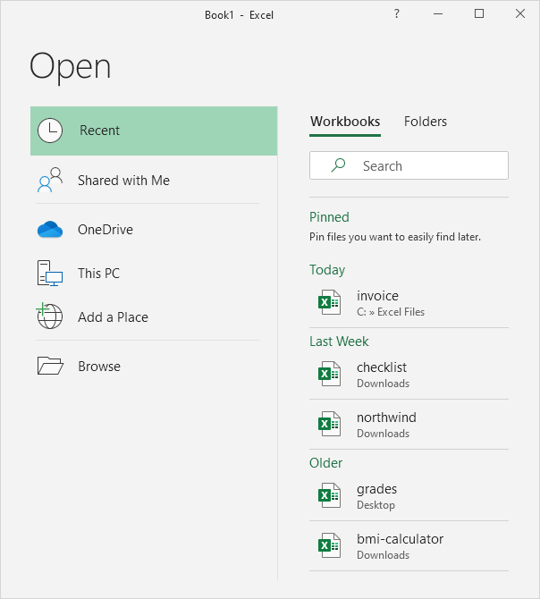 Backstage View in Excel Backstage View in Excel