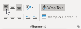 Click Top Align Click Top Align