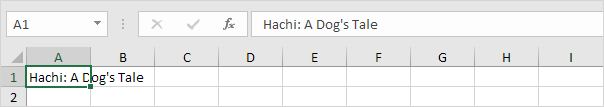 Long Text String in Excel Long Text String in Excel