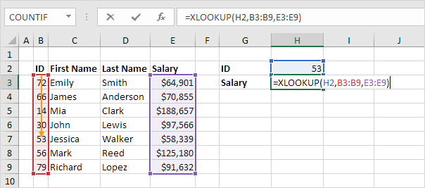 How to use XLOOKUP in Excel - FormulasHQ