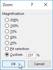 Enter a Number and click OK Enter a Number and click OK