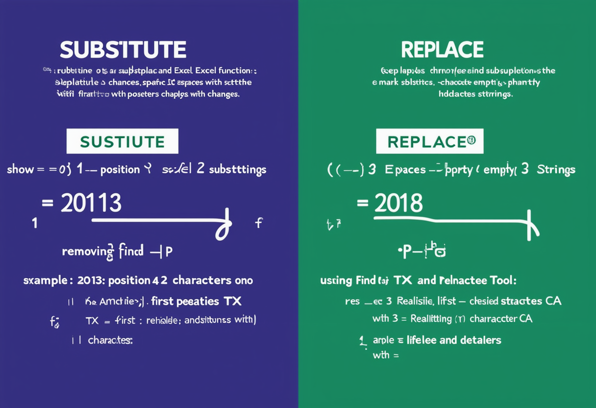 SUBSTITUTE vs REPLACE – Excel Formulas